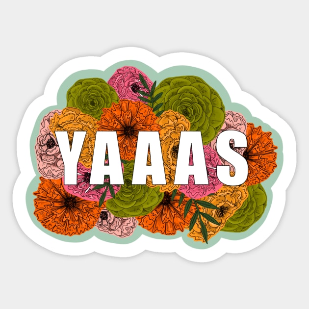 Bold Flowers Sticker by chloeklbennett